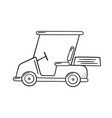 golf cart in doodle style hand drawn electric car vector image vector image