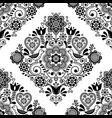 scandinavian seamless folk art pattern vector image