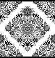 scandinavian seamless folk art pattern vector image