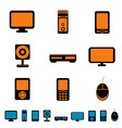 media icons vector image vector image