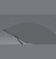 windshield wiper in inclement weather vector image vector image
