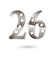 26 years anniversary celebration design vector image