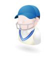 cricketer vector image vector image