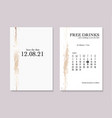 elegant save date gold luxury wedding vector image