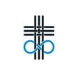 everlasting god creative symbol design combined vector image