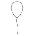 line art black and white baloon vector image