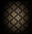decorative black and gold background vector image vector image