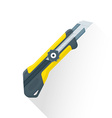 flat construction stationary knife icon vector image