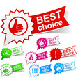 best color tags vector image