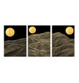 japanese background with gold texture in circle vector image