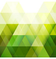 green triangle modern geometric background vector image