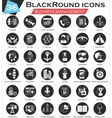 business management circle white black icon vector image vector image