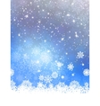 christmas background with snowflakes eps 10 vector image
