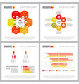 creative infographic set for population vector image
