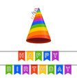 happy birthday sign vector image vector image