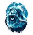 lion head vector image