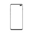 modern frameless phone mockup with blank screen vector image vector image