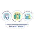 start business with partners loop concept icon vector image vector image