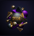 happy new 2024 year holiday vector image vector image