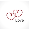 heart symbol vector image vector image
