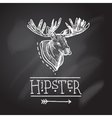 sketch antlers vector image