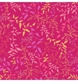 floral seamless pattern with leaves vector image
