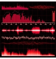 sound waves set music background eps 10 vector image vector image