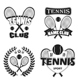 tennis labels and badges set vector image