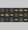 vintage logos and monograms set elegant flourishes vector image vector image