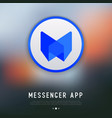 app logo for messenger or chat vector image
