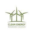 renewable energy icon vector image