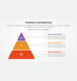 infographic triangle concept for slide vector image