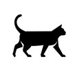 cat silhouette logo design vector image vector image
