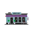 downtown building isolated on background vector image vector image