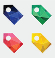 tag icon abstract triangle vector image