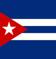 cuba flag vector image vector image