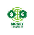 logo remittances vector image