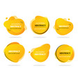 abstract modern liquid shape banner set vector image