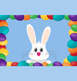 easter in flat style vector image vector image