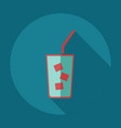 flat modern design with shadow icons beverage vector image vector image