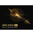 zenith sun shine through lens light effect vector image vector image