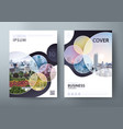 annual report brochure flyer design template vector image vector image