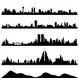 city skyline cityscape a of big cities vector image