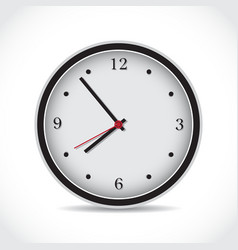 Black and white clock face Royalty Free Vector Image
