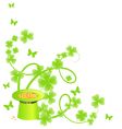 floral corner pattern vector image