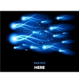 glowing background vector image