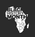 black history month concept vector image