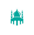 mosque icon silhouette logo design template vector image