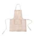 realistic white blank apron mock up with fabric vector image