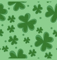 clover seamless pattern plant green pattern vector image